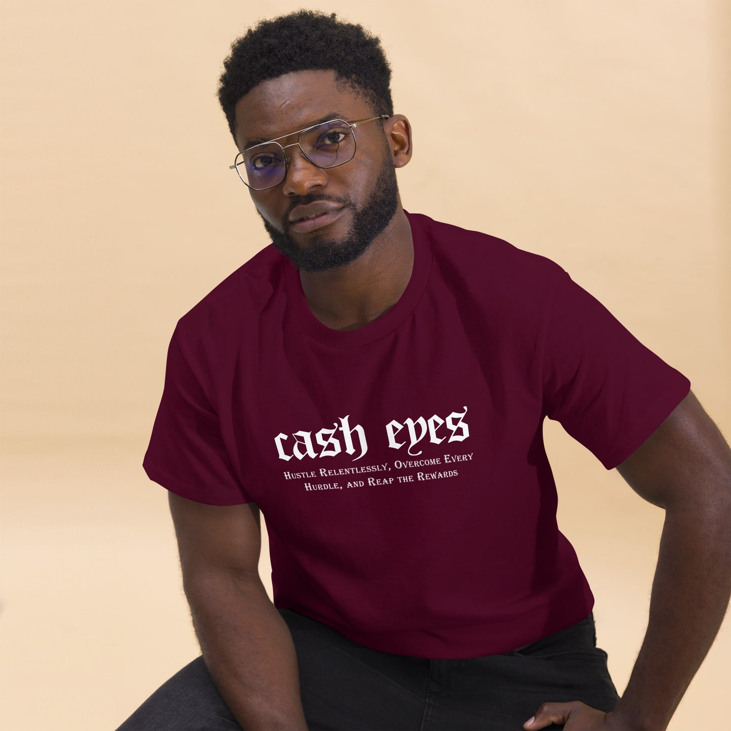 Slogan Unisex white words tee